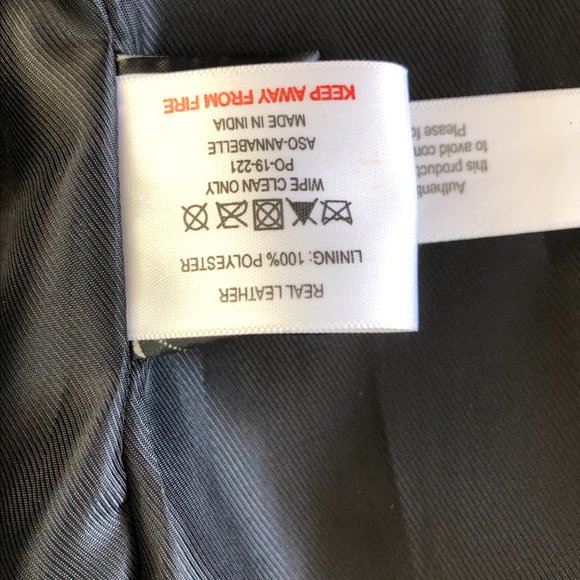 Grey Genuine Leather Jacket - HUGE DISCOUNT - Picture 4 of 5